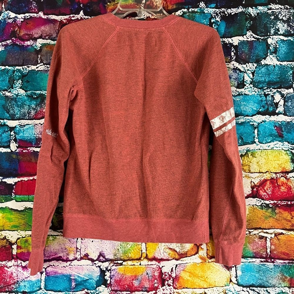 FX FOX Racing RIDE ON Women's Pink Gray Ft Pocket Sweatshirt Sz M Motor Cross - Picture 2 of 6